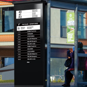 Affichage d'arrêt de bus